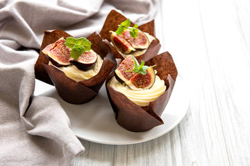 Cupkakes with figs