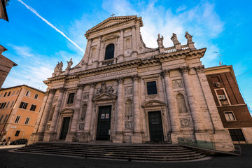 Fototapeta premium Cozy Streets and Places in the Rome, Italy