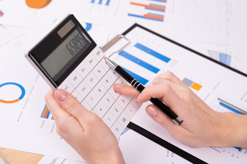 documents on the table, office workplace