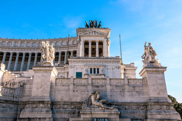 Amazing View to the Piazza Venezia, Rome, Italy