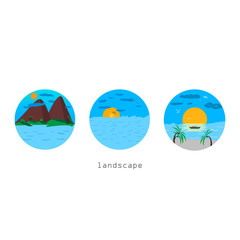 scenery illustration logo