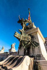 Cozy views  of the Roman streets, Italy