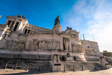 Fototapeta na wymiar Amazing View to the Piazza Venezia, Rome, Italy