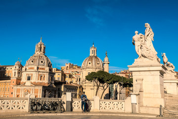 Obraz premium Cozy views of the Roman streets, Italy