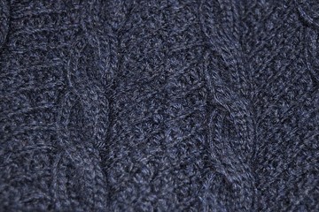 Textura de lana azul - gris
