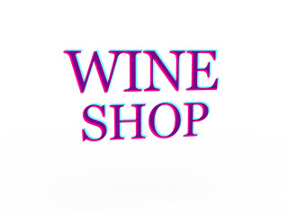 Wine shop text