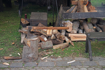 Holz hacken