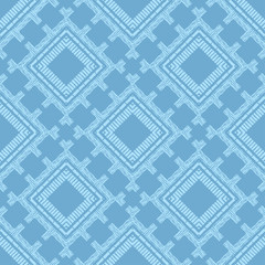 Ethnic boho seamless pattern. Lace. Embroidery on fabric. Patchwork texture. Weaving. Traditional ornament. Tribal pattern. Folk motif. Vector illustration for web design or print.