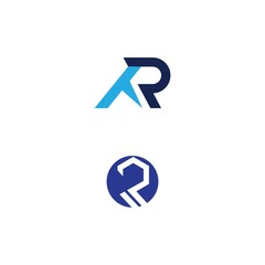 R Letter Arrow vector illustration icon