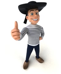 Fun 3d cartoon breton character