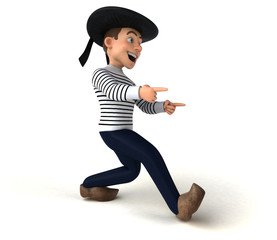 Fun 3d cartoon breton character
