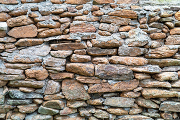 Pattern gray color of rock style design decorative uneven cracked real stone wall surface with cement