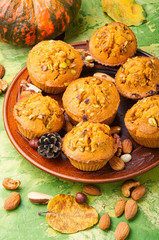 Homemade pumpkin muffins