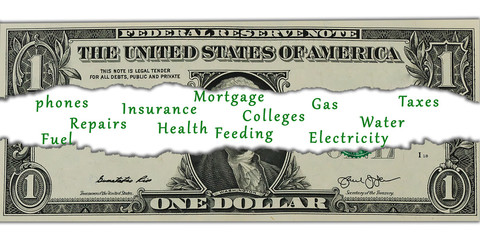 Ilustraci&oacute;n del sueldo que queda para ocio una vez descontados los gastos que habitualmente tiene una familia.