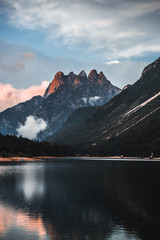 Mountain lake in the Julian Alps, Lago del Predil