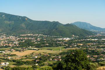 Fototapeta na wymiar Summer landscape in Irpinia, Southern Italy.