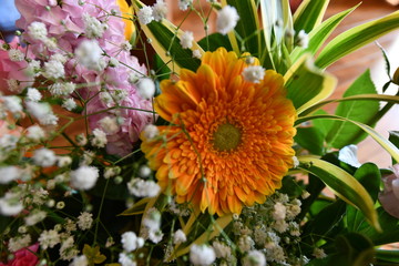 ガーベラ他　花束
