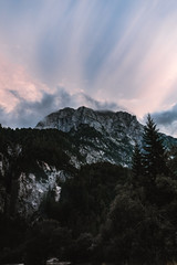 Mountain lake in the Julian Alps, Lago del Predil