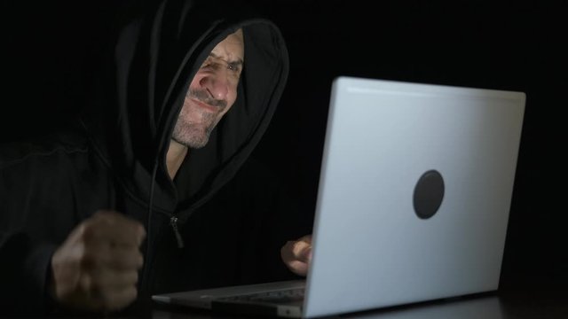 Workplace of a hacker.