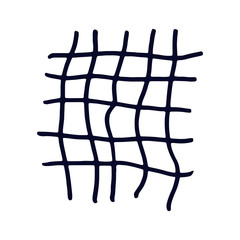 Hand drawn grid.