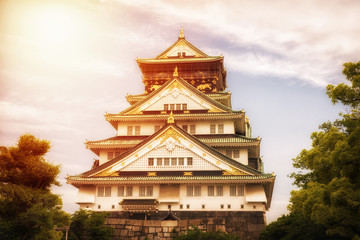 Fototapeta premium Zamek Osaka w Japonii