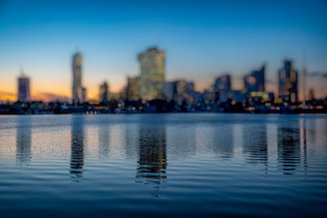 Vienna, Austria. Panoramic cityscape image of Vienna capital city of Austria during sunset.