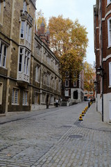 View up Middle Temple Lane, London