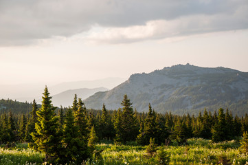 morning in the mountains