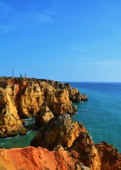 Fototapeta na wymiar ocean coast of Lagos area Portugal 