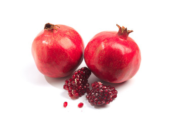 pomegranate isolated on white background - Image