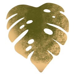 Bright floral raster illustration. Raster leaf can be used for card designs, wedding invitation, web page, surface textures. 