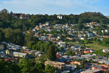 Obraz premium Gramado, Rio Grande do Sul, Brazil - 19.11.2019: residential buildings in Gramado