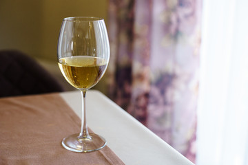 Glass of white wine