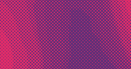 Red halftone pop art background abstract vector comics style blank layout template with clouds beams and isolated dots pattern. For sale banner for your designe 1960s. with copy space eps10