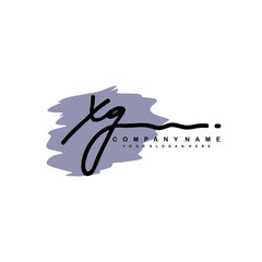 XG handwriting logo template of initial signature. beauty monogram and elegant logo design