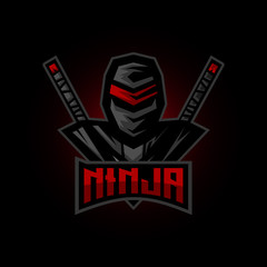 ninja e sports logo gaming mascot © depadepi