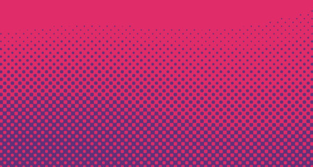 Red halftone pop art background abstract vector comics style blank layout template with clouds beams and isolated dots pattern. For sale banner for your designe 1960s. with copy space eps10