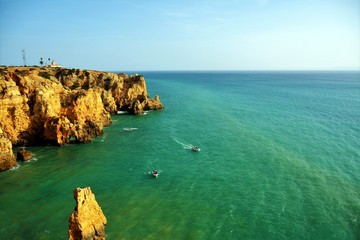 rocky beach in Algavre Portugal