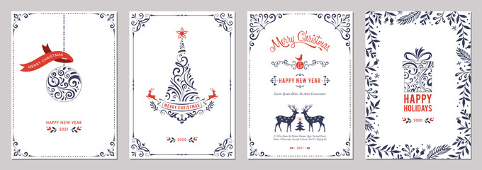 Fototapeta Business and Corporate Holiday Cards. obraz