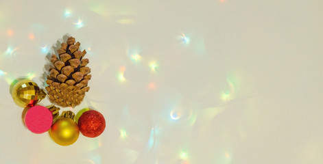 Christmas cone on a white background
