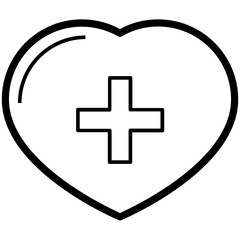 Medical Rescue Charity Vector Icon design