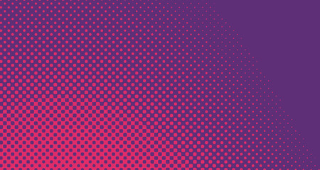 Red halftone pop art background abstract vector comics style blank layout template with clouds beams and isolated dots pattern. For sale banner for your designe 1960s. with copy space eps10