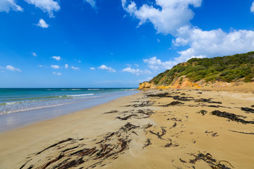 Beautiful beach on the Great Ocean Road, Victoria, Australia