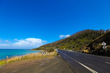 Beautiful beach on the Great Ocean Road, Victoria, Australia