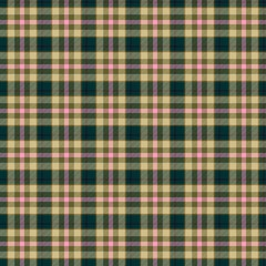 Classic retro green beige country seamless flannel pattern design