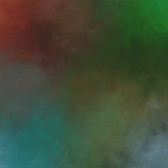 square graphic painted fog with dark slate gray, teal blue and saddle brown colors. can be used as texture, background element or wallpaper