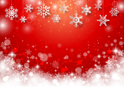 クリスマス用 雪結晶背景4
