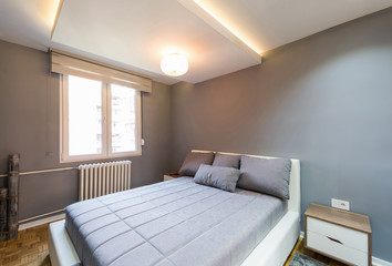 Fototapeta na wymiar Master bedroom interior in luxury apartment