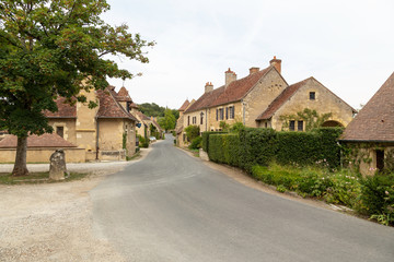 Fototapeta na wymiar The village of Apremont sur Allier in the region of Cher, designated a Les Plus Beaux Village or A Most Beautiful Village of France