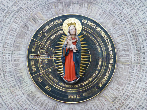 Danzig Marienkirche: Astronomische Uhr 